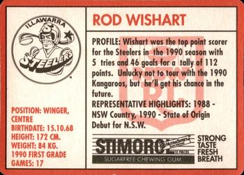 1991 Stimorol NRL #89 Rod Wishart Back